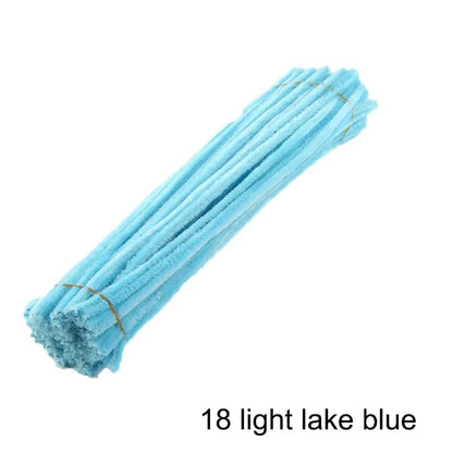 50pcs Colorful Chenille Stems Pipe Cleaners - Choose mixed or individual colors