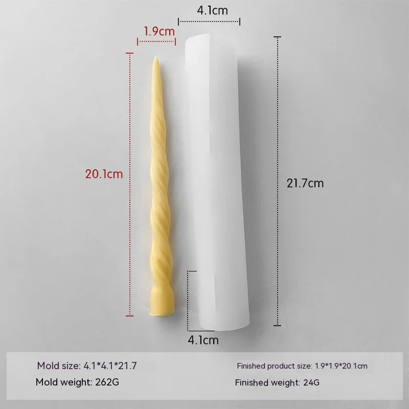 Taper Silicone Molds for Candle Making: 16  Styles - 1 option for a 61 meter Roll of Cotton Wick