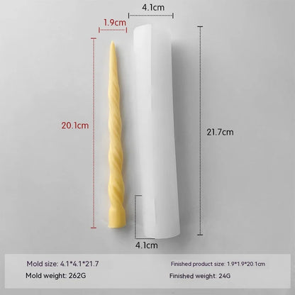 Taper Silicone Molds for Candle Making: 16  Styles - 1 option for a 61 meter Roll of Cotton Wick