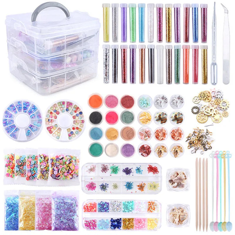 Silicone Mold Starter Kit with 1:1 Clear Epoxy Resin for Jewelry Making