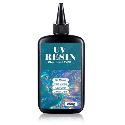 UV Resin Kit with Light, Crystal Clear Ultraviolet Curing UV Resin for Jewelry Making and Molds Casting