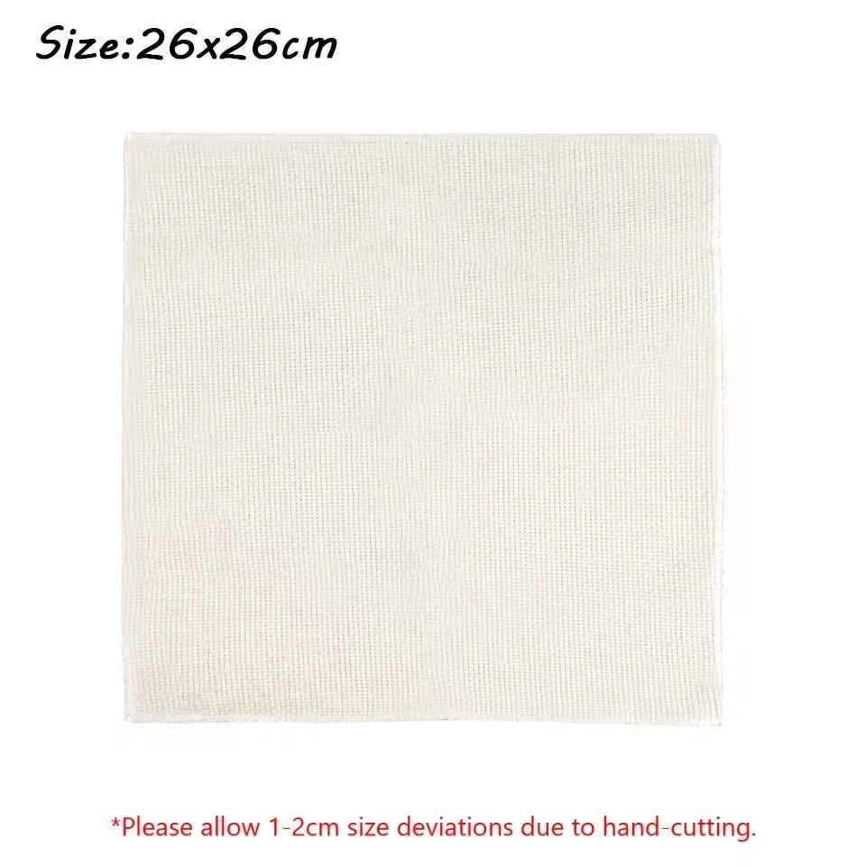 Cotton Fabric for Embroidery, Needlework, and Punch Needle Crafts