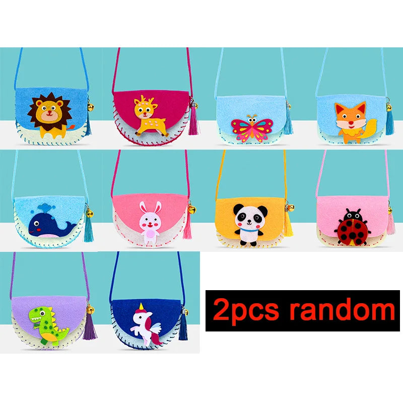 Cute Shoulder Bag Sewing Kits for Kids