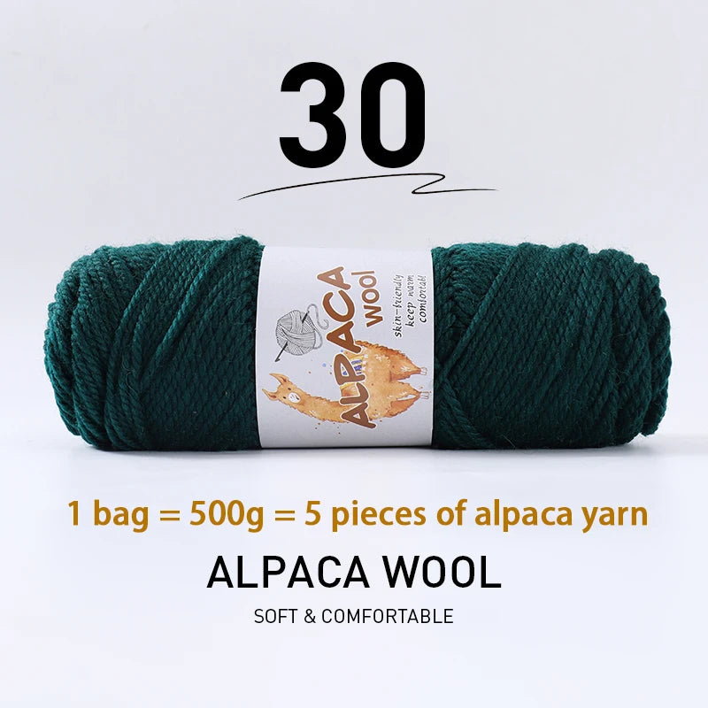 500g (5 pieces) High-Quality Alpaca Wool