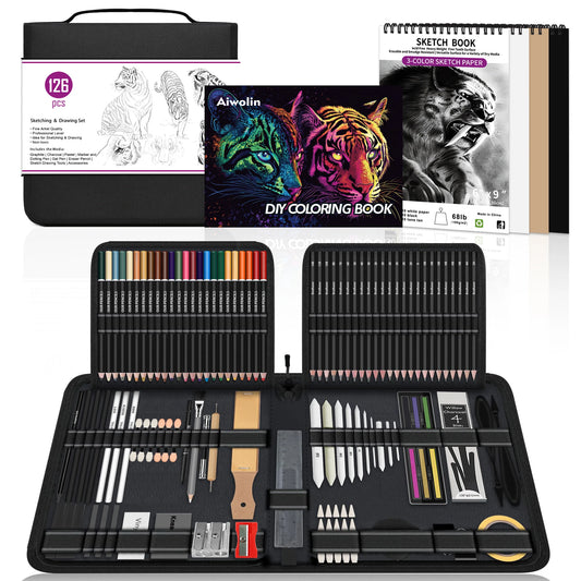 64 or 126 PCS Drawing Kit