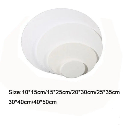 Oval Shaped Cotton Canvas for Painting  - Various Sizes