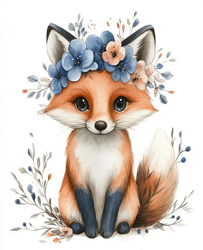 Cute Animals Paint By Number Kits - Perfect for a nursery and child's room