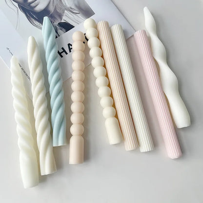 Taper Silicone Molds for Candle Making: 16  Styles - 1 option for a 61 meter Roll of Cotton Wick