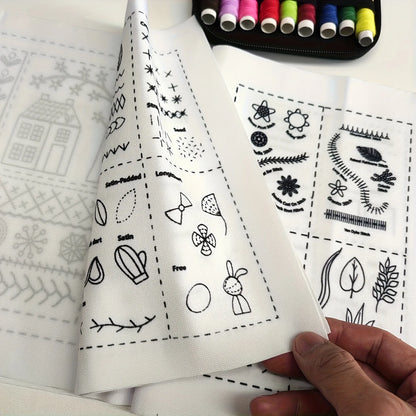 Embroidery Stitch Book - Hand Sewing Guide for Beginners
