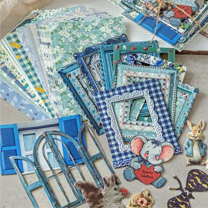 45 Pcs Floral Paper Mix for Scrapbooking, Collage