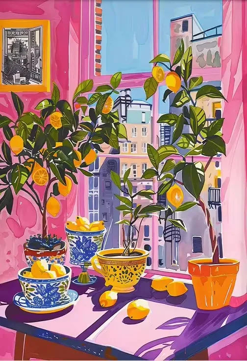 Paint By Numbers Kits - With or Without Frame - Various Sizes - Great for Kitchen Decor