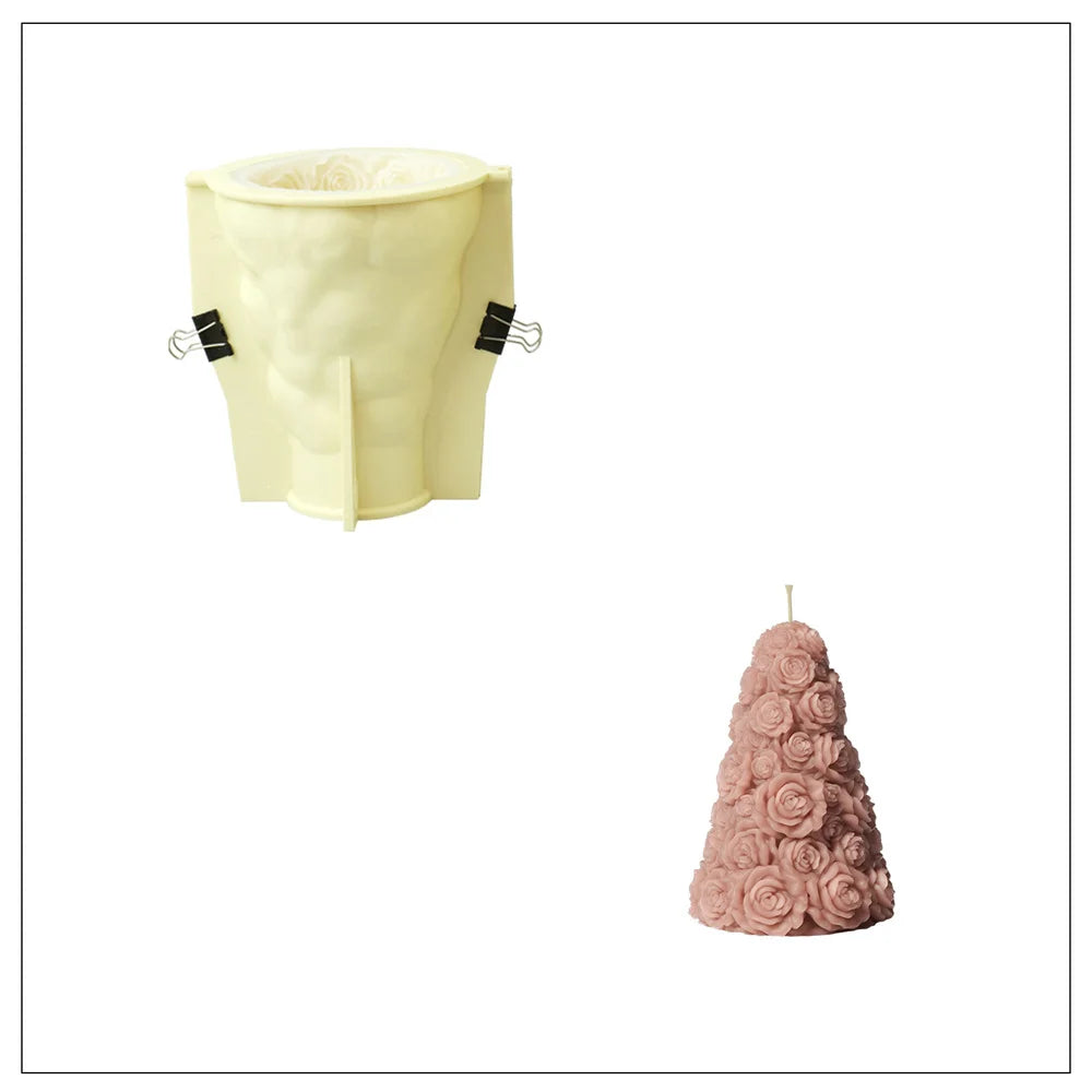Rose Tree Silicone Mold for Candle Making - 3 sizes available