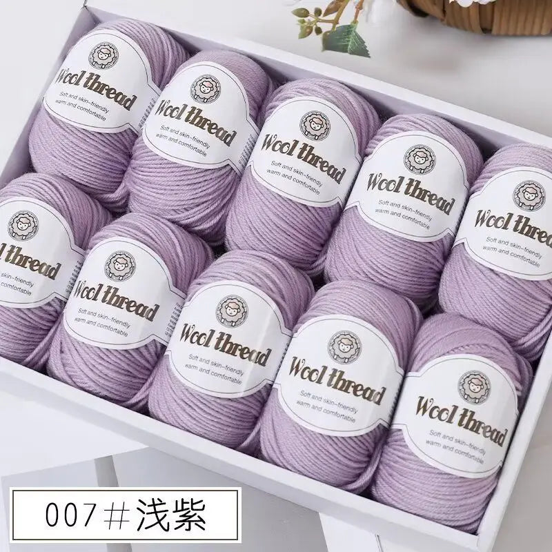500g Box Set of Skin-friendly 4ply Merino Wool Yarn