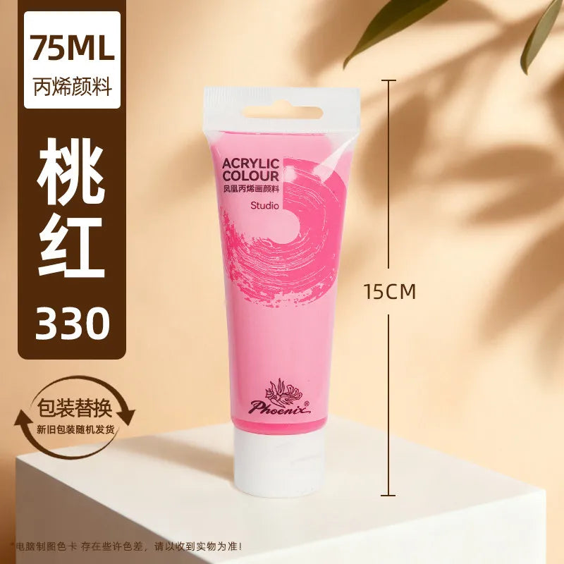 75ml Acrylic Paint Rich Pigments for Canvas. Wood, Watercolor or Multimedia Paper