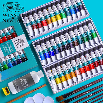 WINSOR & NEWTON Professional Acrylic Paint Sets: 12, 18. 24, or 36 tubes each 10ml