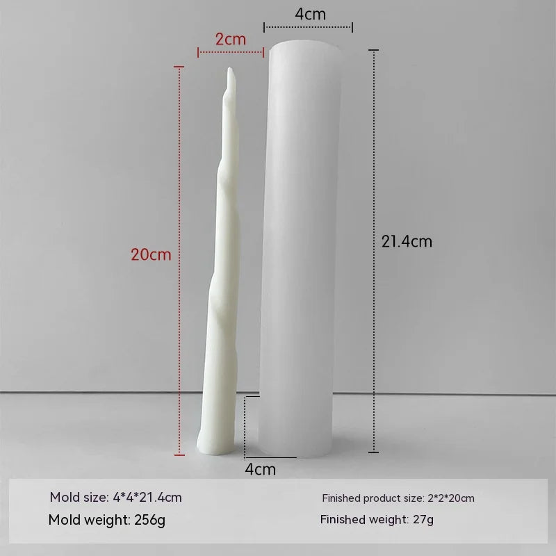 Taper Silicone Molds for Candle Making: 16  Styles - 1 option for a 61 meter Roll of Cotton Wick