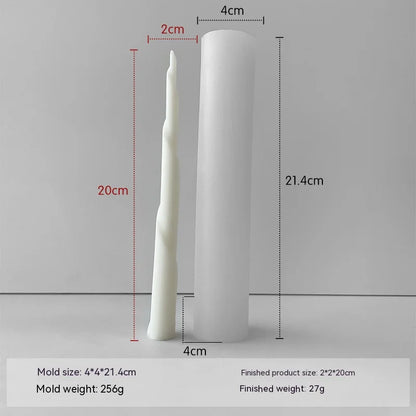 Taper Silicone Molds for Candle Making: 16  Styles - 1 option for a 61 meter Roll of Cotton Wick