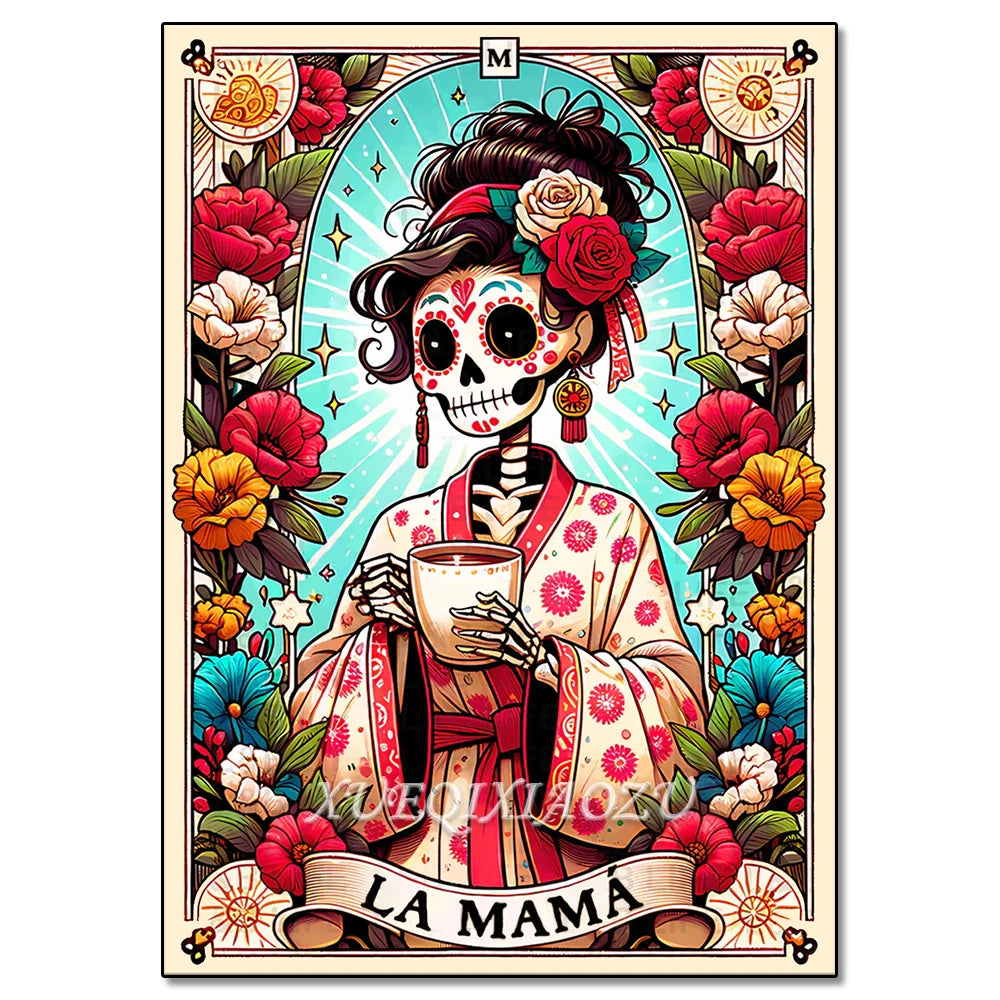 Diamond Art Painting Kit - Skeleton Ladies - Halloween Themes