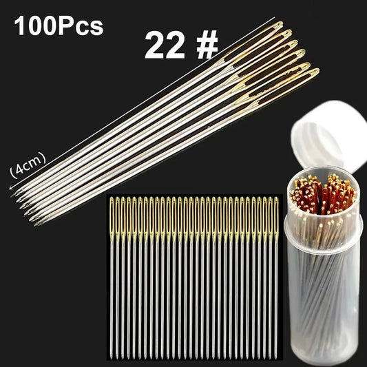 100Pcs Stainless Steel Embroidery Needles