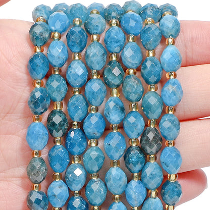 AAA Faceted Natural Colored, Quartz, Oval Shaped Beads