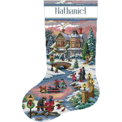 Christmas Stocking Cross Stitch Kits: 11, 14, or 16 CT