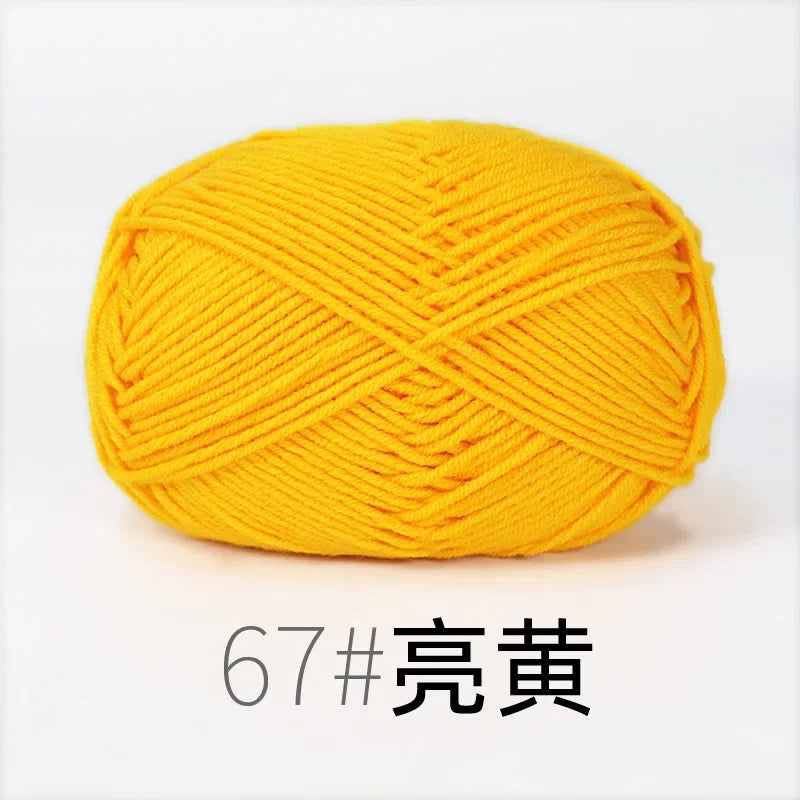 Organic Cotton Yarn 4ply - 1 Ball is 50g of Soft Yarn