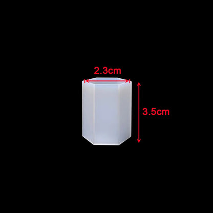 Silicone Cylinder, Hexagon, Square, Rectangle or Cuboid Resin Molds or Candle Making Molds - Different Sizes Available