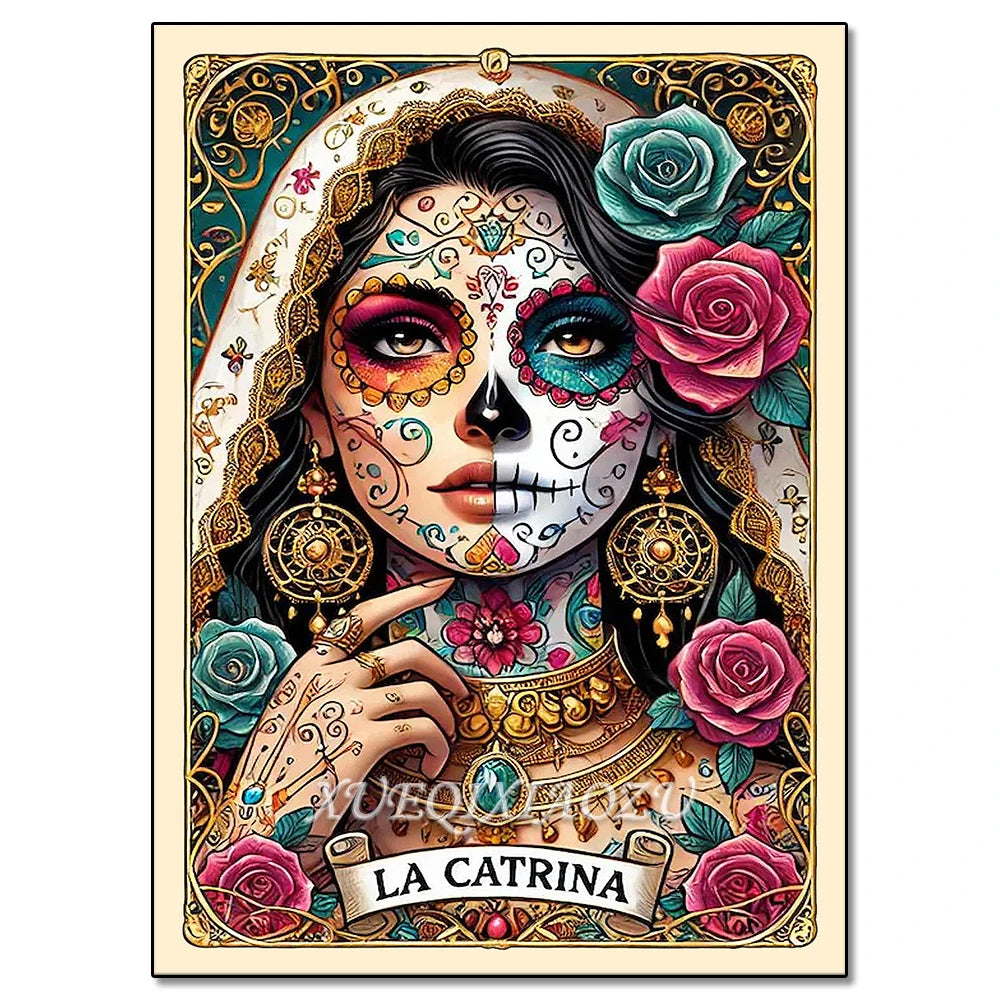 Diamond Art Painting Kit - Skeleton Ladies - Halloween Themes