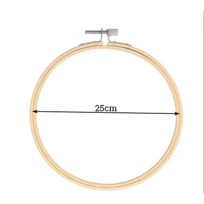 1-9pcs 8-36cm Wooden Embroidery Hoops Frame Set, Cross Stitch Rings for Sewing Craft, Home Decor & Party Decoration