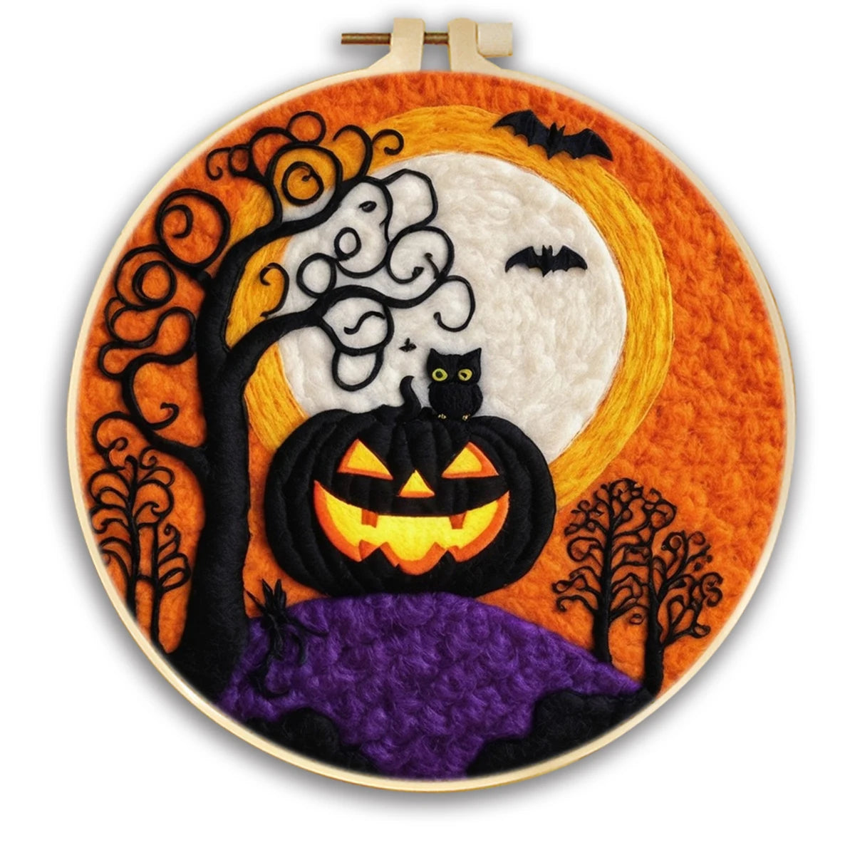 Halloween Scenery Needle Felting Picture Kit | 7 Designs
