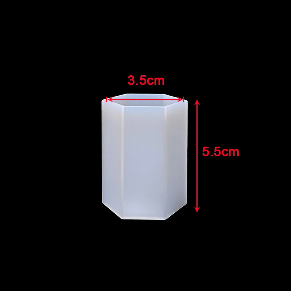 Silicone Cylinder, Hexagon, Square, Rectangle or Cuboid Resin Molds or Candle Making Molds - Different Sizes Available