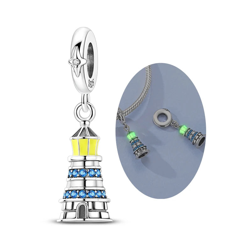 16 Sterling Silver Original Charm Pendant Beads