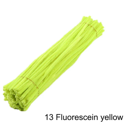 50pcs Colorful Chenille Stems Pipe Cleaners - Choose mixed or individual colors