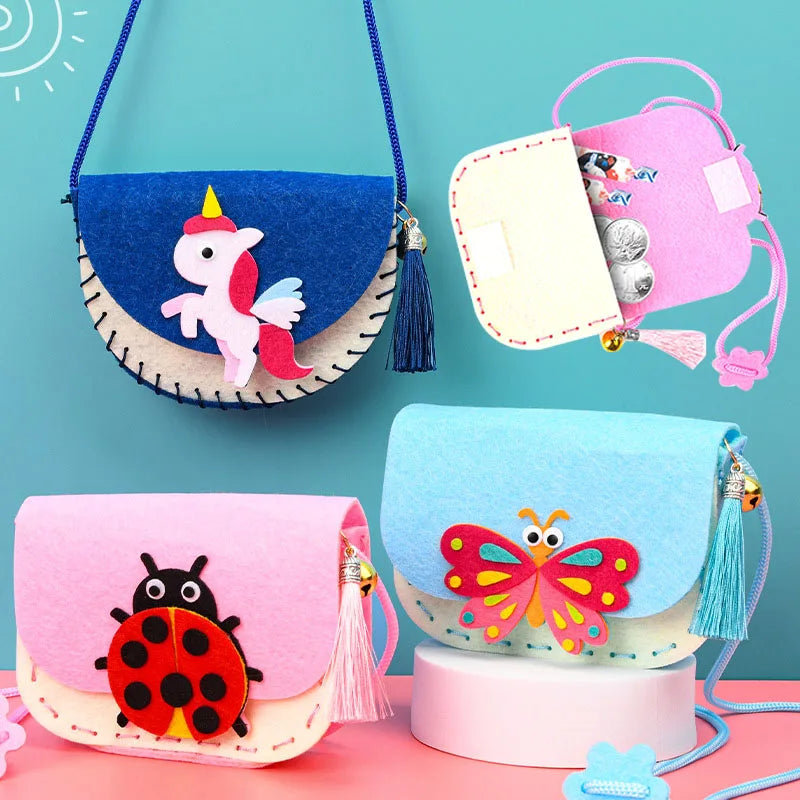 Cute Shoulder Bag Sewing Kits for Kids