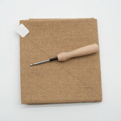 50x50cm Punch Needle Cotton Cloth for Needlework - Includes a Punch Needle
