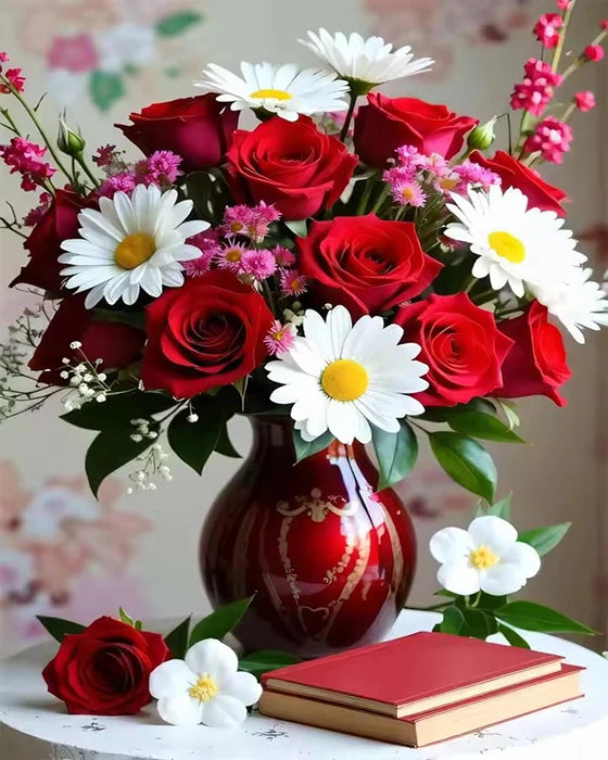 Paint By Number Flower Kits