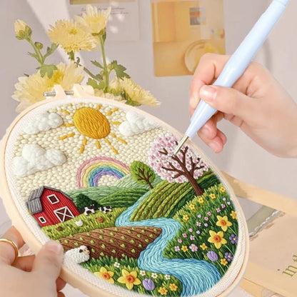 Scenery Punch Needle Kits - 20x20cm