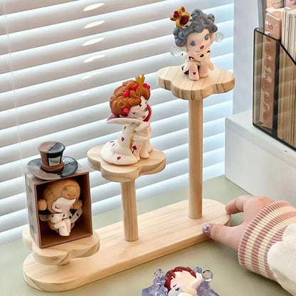 Wooden Display Riser Stand for Wool Felting and Crochet Creations
