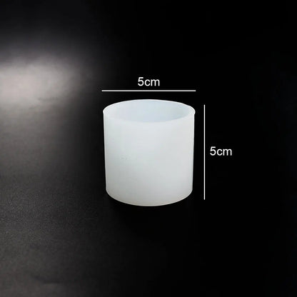 Cylinder and Hexagon Silicone Molds for Candle Making - 7 sizes