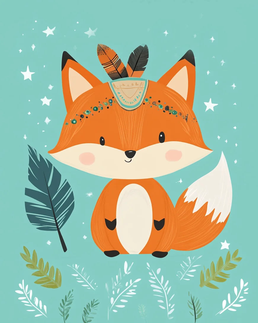 Cute Animals Paint By Number Kits - Perfect for a nursery and child's room