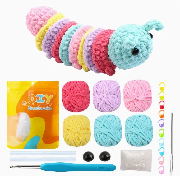 Caterpillar Crochet Kit - 2 Styles