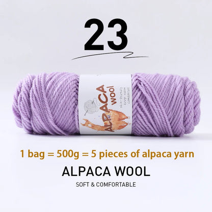 500g (5 pieces) High-Quality Alpaca Wool