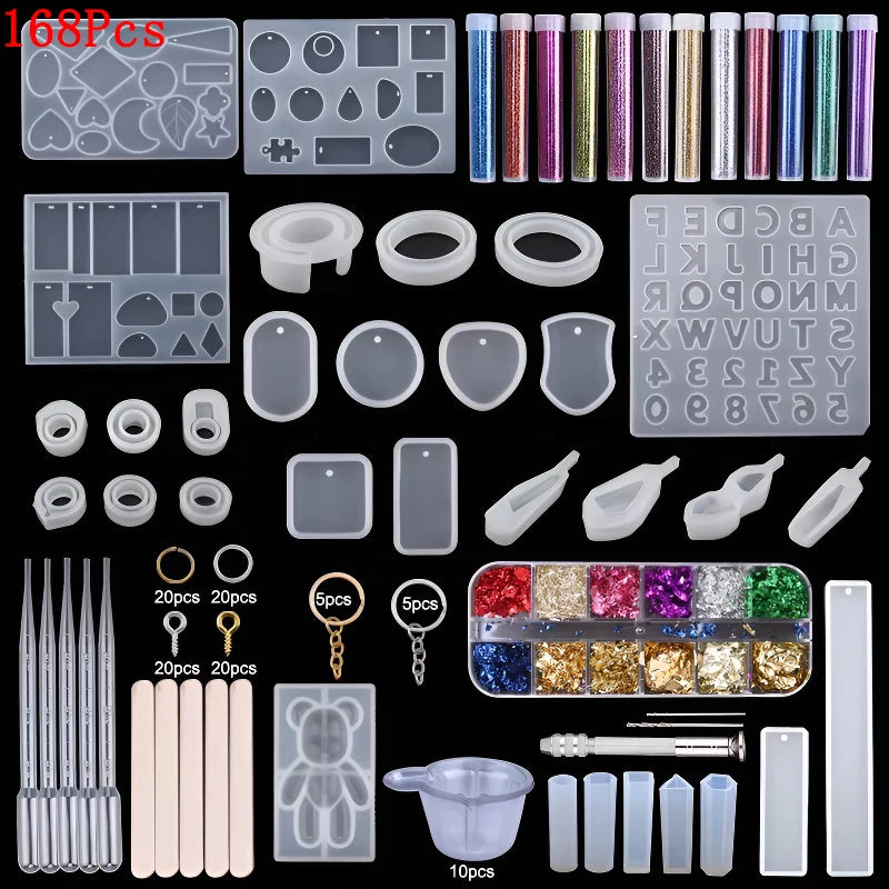 Silicone Molds Kit for Resin Jewelry Casting