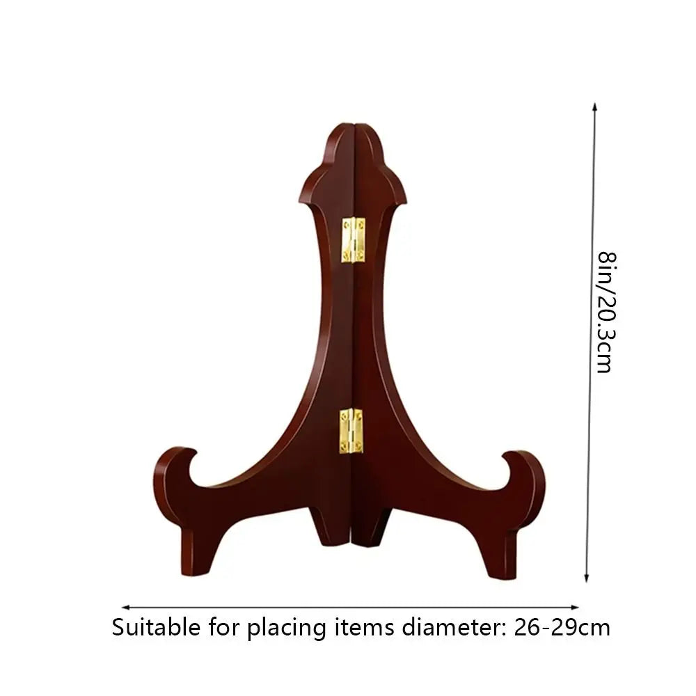 Universal Wooden Decorative Foldable Adjustable Home Decor Display Stand Easel Storage Rack Plate Rack