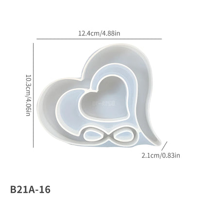 Heart Shaped Silicone Mold with Stand