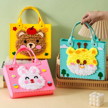 Felt Animal Bag Set for Beginners - Learn to Sew