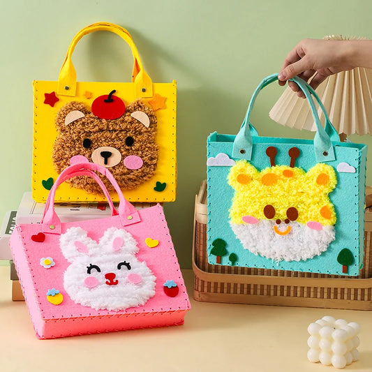 Felt Animal Bag Set for Beginners - Learn to Sew