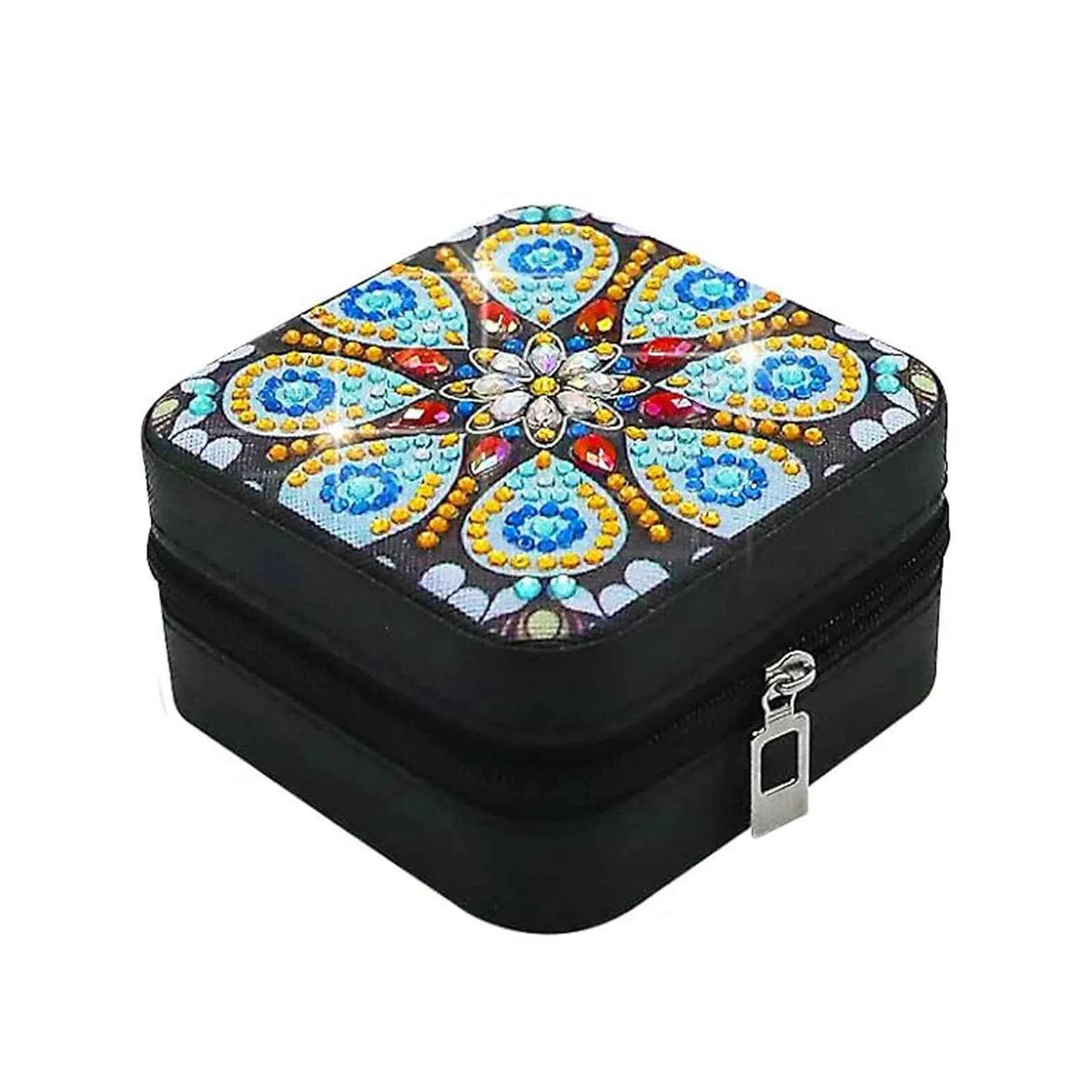 Diamond Art Travel Jewelry Box Kit, Black Square or Pink Round