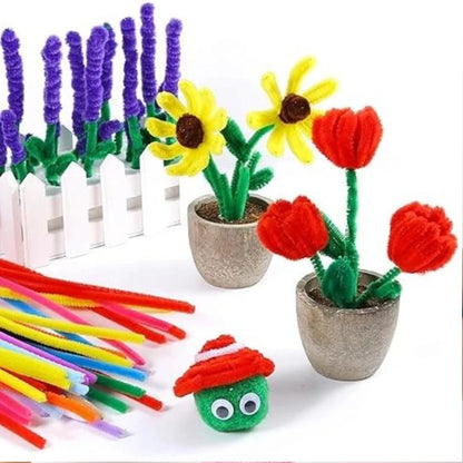 100-1500 Pieces of Colorful Pipe Cleaners