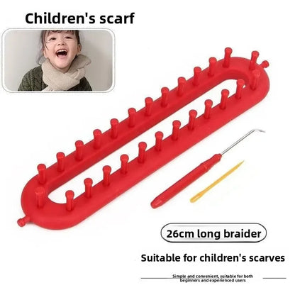 Beginners Plastic Knitting Loom - Round and Comb Tooth